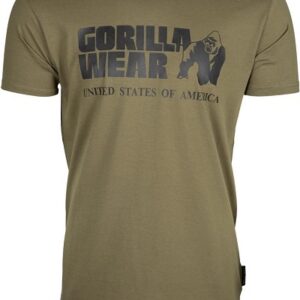 Gorilla wear pánské tričko s krátkým rukávem classic t-shirt army