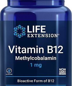 Life extension vitamin b12 methylcobalamin 1 mg 60 pastilek