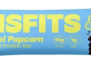 Misfits vegan protein bar soft 50 g - caramel popcorn
