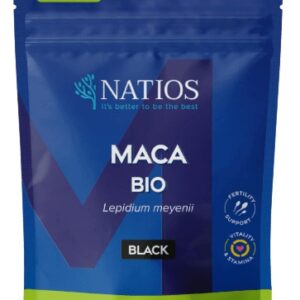 Natios maca bio 200 g - černá