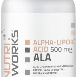 Nutriworks alpha lipoic acid 500mg 90 kapslí