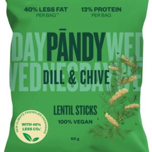 Pandy čočkové chipsy 50 g - kopr/pažitka