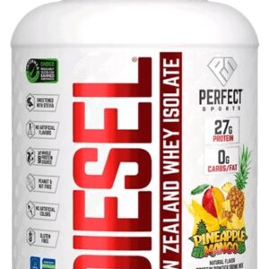 Perfect sports diesel 100% new zealand whey isolate 2270 g - pineapple