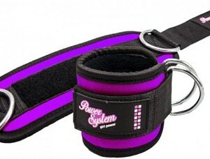 Power system kotníkový adaptér ankle straps gym babe - fialová