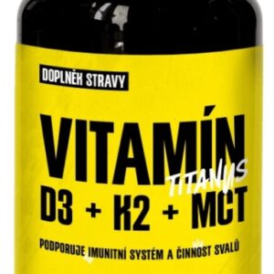 Titánus vitamín d3 + k2 + mct 90 kapslí