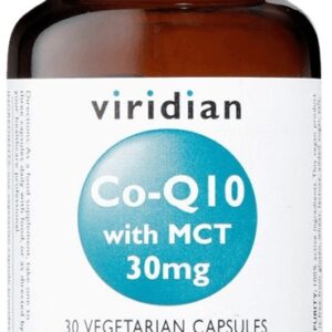 Viridian co-q10 (koenzym q10) with mct 30mg 30 kapslí