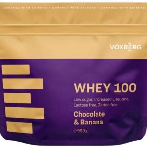 Voxberg whey protein 100 990 g - čokoláda/banán