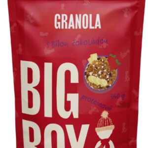 Big boy proteinová granola 360 g - s bílou čokoládou a ovocem