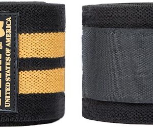 Gorilla wear kolenní bandáže 2 m - černá/zlatá