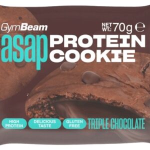 Gymbeam asap protein cookie 70 g - trojitá čokoláda