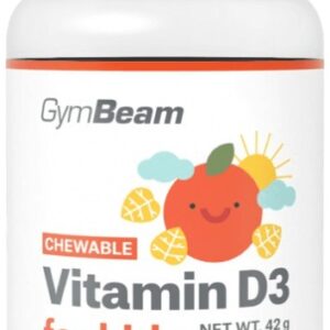 Gymbeam vitamín d3 tablety na cucání pro děti 400 iu 120 tablet -