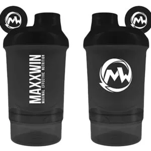 Maxxwin šejkr 300+150 ml - černá