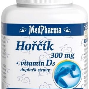 Medpharma hořčík 300 mg + vitamín d3 107 tablet