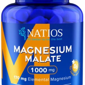 Natios magnesium malate 1000 mg + b6 90 kapslí