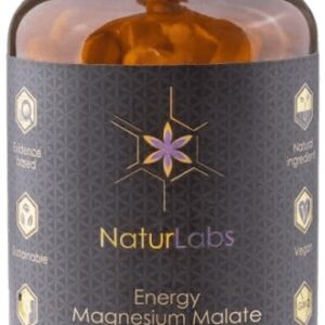 Naturlabs energy magnesium malate + bioactive vitamin b6 90 kapslí