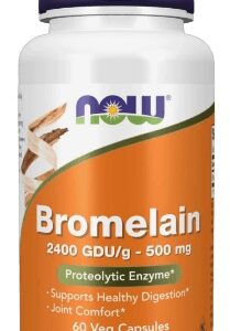 Now foods bromelain 2400 gdu 500 mg 60 kapslí