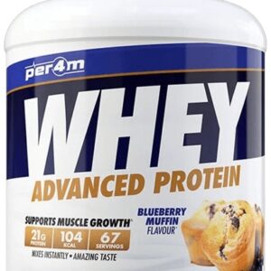 Per4m whey protein 2010 g - borůvkový muffin + protein bar low sugar