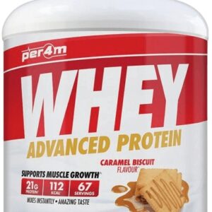 Per4m whey protein 2010 g - karamelová sušenka + protein bar low sugar