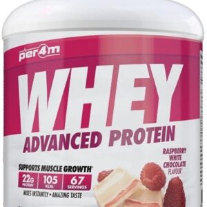 Per4m whey protein 2010 g - malina/ bílá čokoláda + protein bar low
