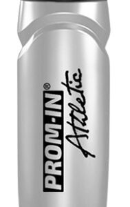 Prom-in athletic láhev 750 ml - stříbrná s černým uzávěrem
