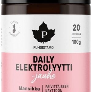 Puhdistamo daily electrolyte powder 100 g - jahoda