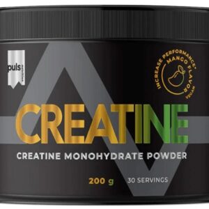 Puls nutrition creatine monohydrate zero sugar 200 g - mango