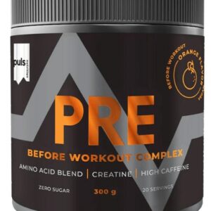 Puls nutrition pre-workout complex 300 g - pomeranč