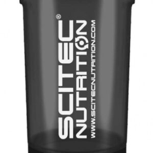 Scitec šejkr traveler 500 ml + zásobník - černá