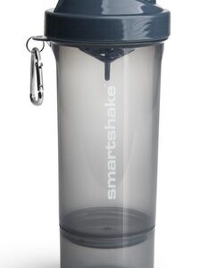 Smartshake slim šejkr smoke 400 ml + 100 ml - stormy grey