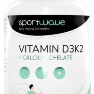 Sportwave vitamin d3k2 + calcium chelate 60 kapslí