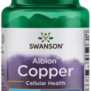 Swanson copper chelated (měď v chelátové vazbě) 2 mg 60 kapslí