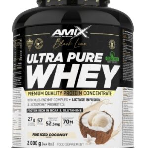 Amix black line ultra pure whey protein 2000 g - fine iced coconut