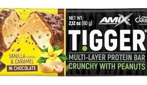 Amix tigger zero bar 60 g - vanilka/karamel výprodej 5.2026