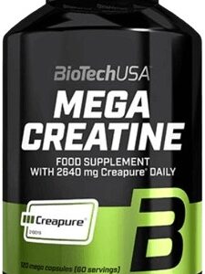Biotechusa mega creatine creapure® 120 kapslí