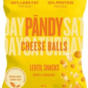 Pandy čočkové chipsy 50 g - sýrové kuličky