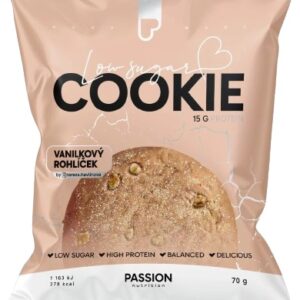 Passion nutrition cookie 70 g - vanilkový rohlíček