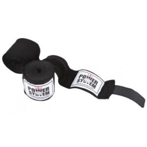 Power system boxovací bandáže boxing wraps 4m - černá