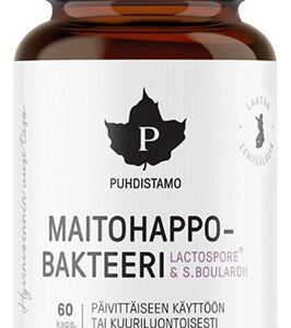 Puhdistamo probiotika lactic acid bacteria boulardii 60 kapslí