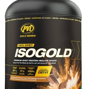 Pvl gold series 100 % whey isogold 2270 g - arašídové máslo/čokoláda