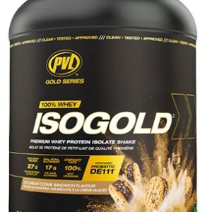 Pvl gold series 100 % whey isogold 2270 g - cookie zmrzlina