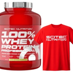 Scitec 100% whey protein professional 2350 g + scitec unisex triko
