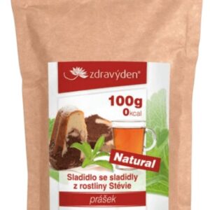 Zdravý den sladidlo stévie prášek 100 g výprodej (pošk.obal)