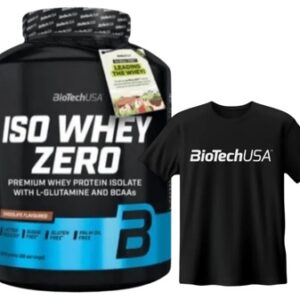 Biotechusa iso whey zero 1816 g + biotechusa unisex triko černé zdarma