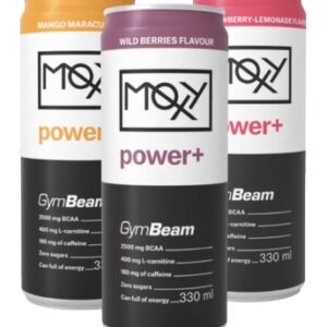 Gymbeam moxy power+ energetický nápoj 330 ml
