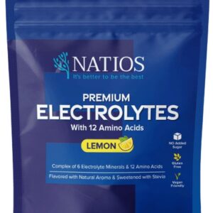 Natios premium electrolytes with 12 amino acids 600 g - citron