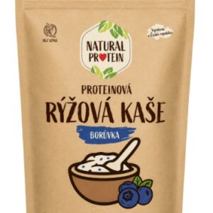 Natural protein proteinová rýžová kaše 480 g - borůvka