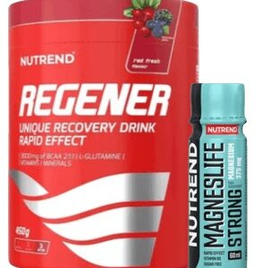 Nutrend regener 450 g + nutrend magneslife strong 60 ml zdarma