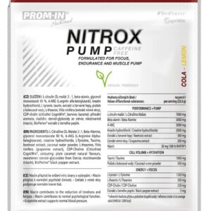 Prom-in nitrox pump caffeine free clean 23