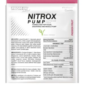 Prom-in nitrox pump caffeine free clean 23
