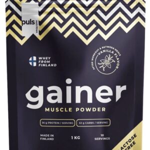 Puls nutrition lactose free gainer 1000 g - vanilka